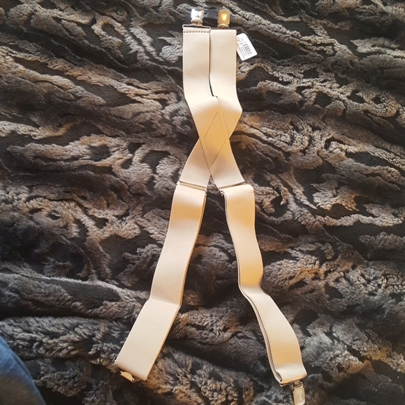 Suspenders. Tan. 46" in length.  2" wide. NWT. - Picture 1 of 6